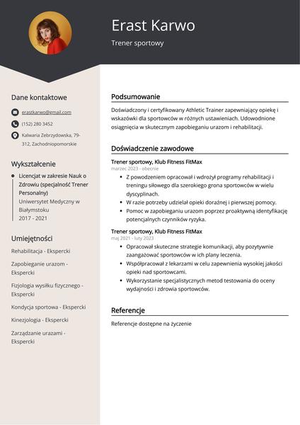 Sportowe CV